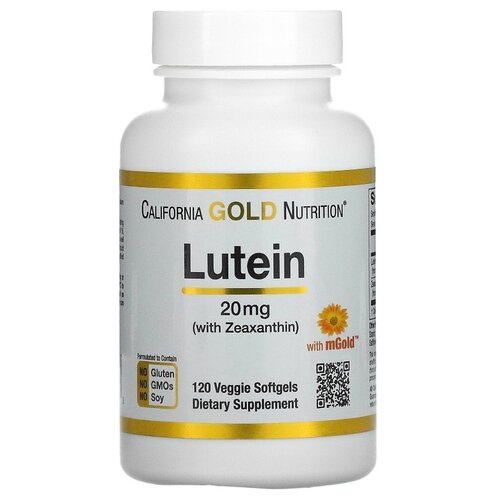 ������ ������ ������� California Gold Nutrition Lutein with Zeaxanthin, 80 �, 20 ��, 120 ��. ����