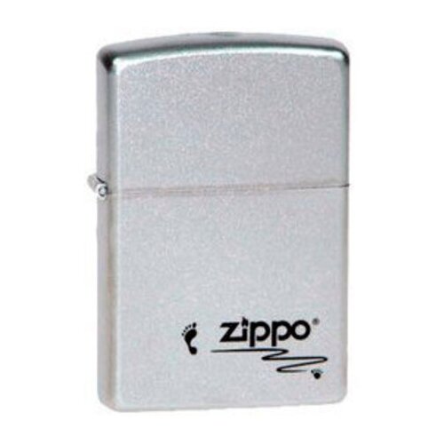   Zippo 205 Footprints   Satin Chrome, /, ,    -     , -,   