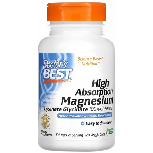   Doctor's Best High Absorption Magnesium Chelated Lysinate Glycinate 105 , 140 , 120 .   -     , -,   