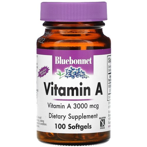 ������ ������ ������� Bluebonnet Nutrition Vitamin A 3000 ��� (10 000 ��), 100 �, 100 ��. ����