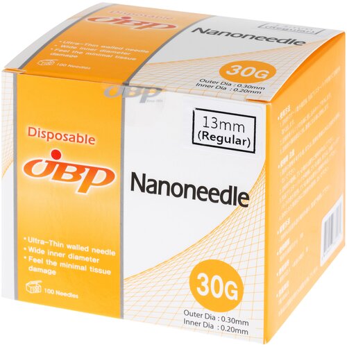 ������ ������ ���� ��� �������� Nanoneedle 30G - (0,3 x 13 �� - 100 ����) ����