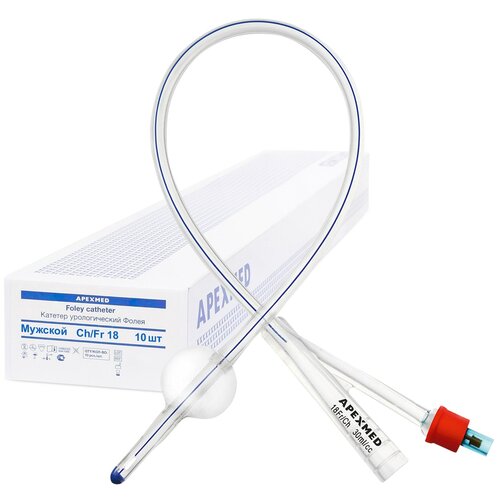������ ������ ������� ����� ������������� Apexmed ������� Ch/Fr 18, �����������, �����������, 10 �� ����