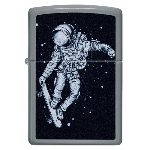     ZIPPO Classic 48644 Skateboarding Astronaut   Flat Grey -      -     , -,   