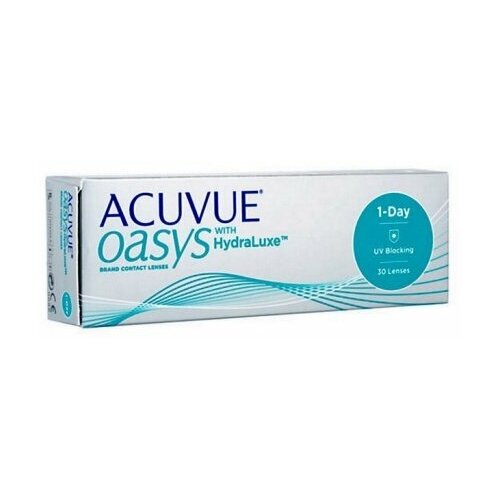 ������ ������ ����������� ���������� ����� ACUVUE OASYS 1-Day with HydraLuxe, 30 ��., R 8,5, D +7,5, 1 ��. ����