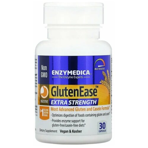 ������ ������ Enzymedica, GlutenEase, ������� ��� ������������� ������� � ���������� ����� ��������, 30 ������ ����