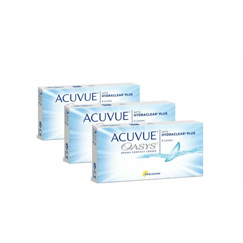 ������ ������ ���������� ����� ACUVUE OASYS with Hydraclear Plus, 6 ��., R 8,4, D -10,5, 3 ��. ����