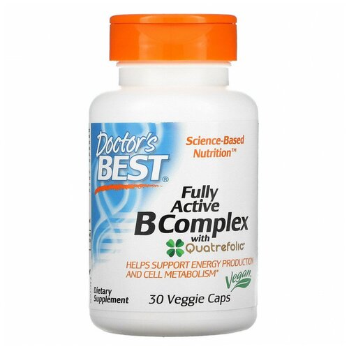 ������ ������ Doctor`s Best Fully Active B Complex with Quatrefolic 30 ��� ������ (Doctor's Best) ����
