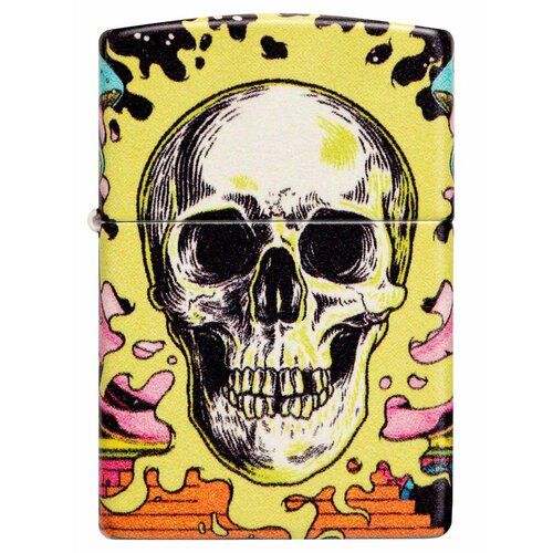     ZIPPO Classic 48640 Skull Design   Glow In The Dark Green -    -     , -,   