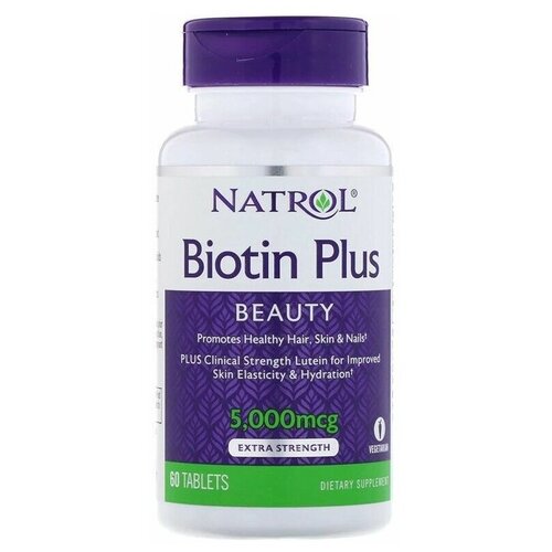   Natrol Biotin Plus, 80 , 5000 , 60 .   -     , -,   