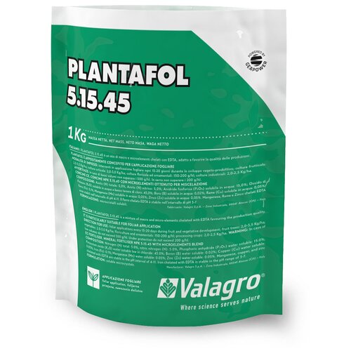 ������ ������ ��������� Valagro PLANTAFOL 5-15-45, 0.5 �, 1000 �, 1 ��. ����