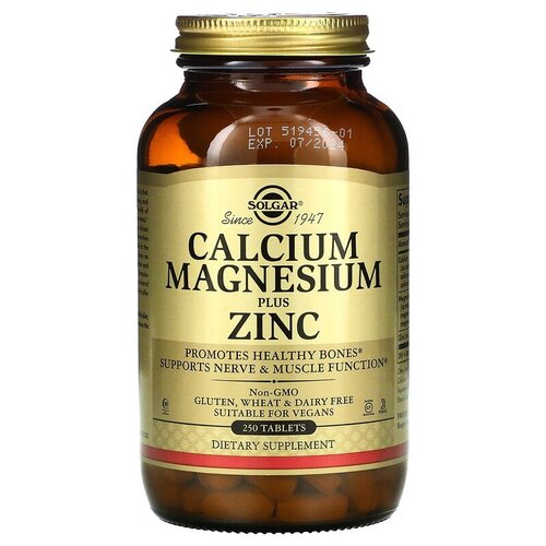 ������ ������ Solgar Calcium Magnesium Plus Zinc ���., 1070 �, 250 ��. ����