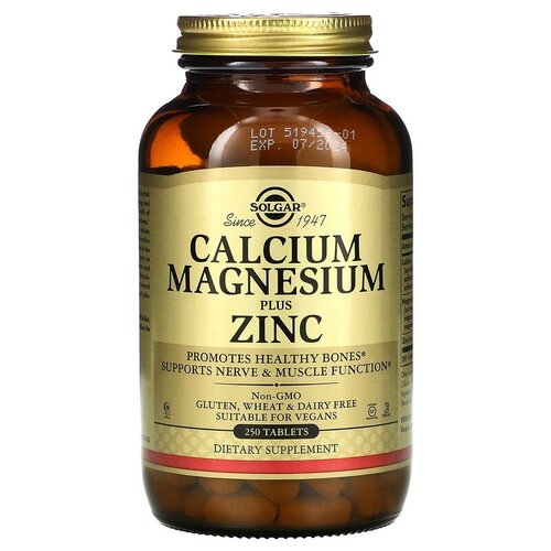  Solgar Calcium Magnesium Plus Zinc ., 1070 , 250 .   -     , -,   