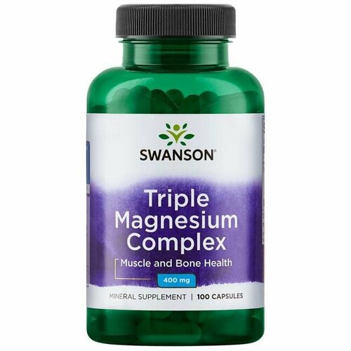   400, Swanson Triple Magnesium Complex 400 mg, 100    -     , -,   