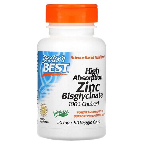   Doctor's Best High Absorption Zinc Bisglycinate 50  ., 70 , 50 , 90 .   -     , -,   