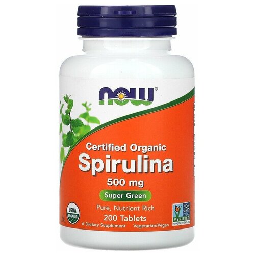  NOW Spirulina 500 mg 500    -     , -,   