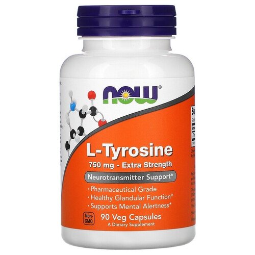   NOW L-Tyrosine Extra Strength, 160 , 750 , 90 .   -     , -,   