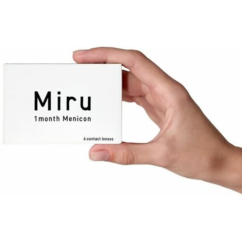 ������ ������ ���������� ����� Menicon Miru 1month, 6 ��., R 8,3, D -2, ����������, 1 ��. ����