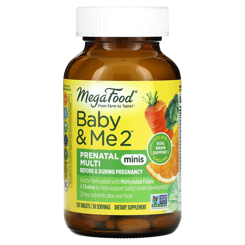  Megafood, Baby & Me 2, Prenatal Multi,   , 120    -     , -,   