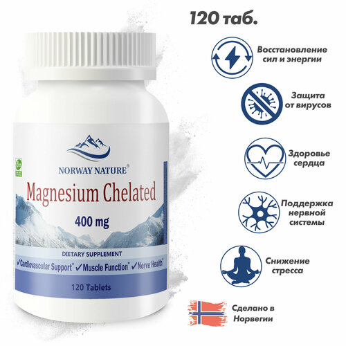 ������ ������ Norway Nature, Magnesium Chelated 400 mg 
