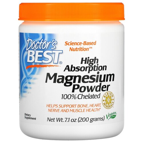   Doctor's Best High Absorption Magnesium, 200 , 200    -     , -,   