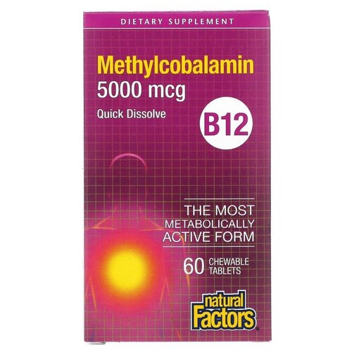   Natural Factors Methylcobalamin B12, 90 , 5000 , 60 .   -     , -,   