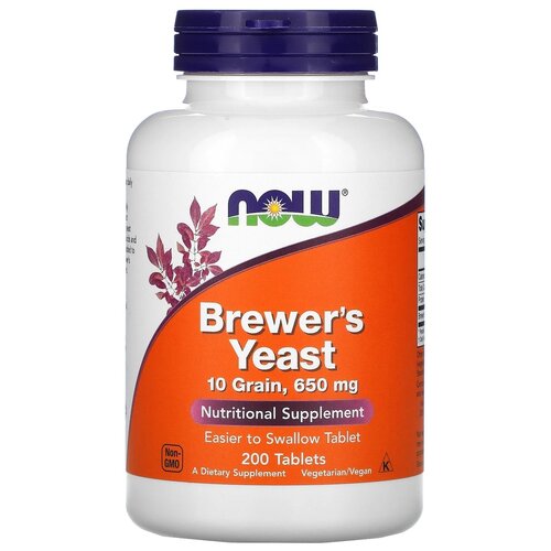   NOW Brewer's Yeast 10 Grains, 650 , 240 , 100 , 200 .   -     , -,   