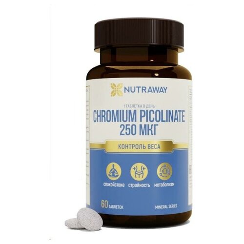 ������ ������ ������� � ���� �CHROMIUM PICOLINATE� (����� ���������) NUTRAWAY 60 �������� ����