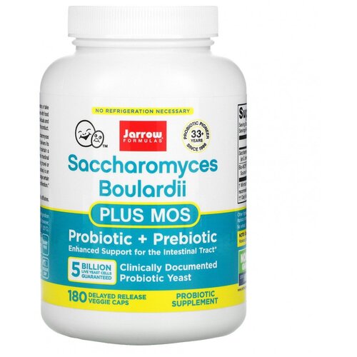 ������ ������ ������� Jarrow Formulas Saccharomyces Boulardii plus MOS, 240 �, 5 ���� ���, 180 ��. ����
