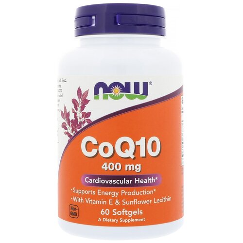 ������ ������ NOW ������� Q10, Coenzyme Q10 400 �� + ������� �������������, ������� � - 60 ������ ����
