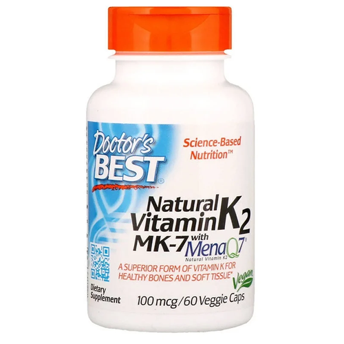 ������ ������ Natural Vitamin K2 MK-7 � MenaQ7 ���. ����., 100 ���, 100 �, 60 ��. ����