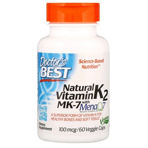  Natural Vitamin K2 MK-7  MenaQ7 . ., 100 , 100 , 60 .   -     , -,   