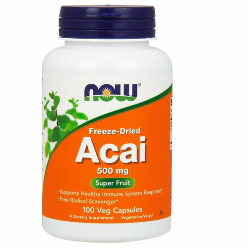  Acai 500 mg NOW (100  )   -     , -,   