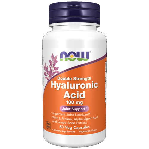 ������ ������ Now Foods ������������ ������� ������� ���� 445�� 60���� (HYALURONIC ACID 100MG 2X PLUS 60 VCAPS) ����