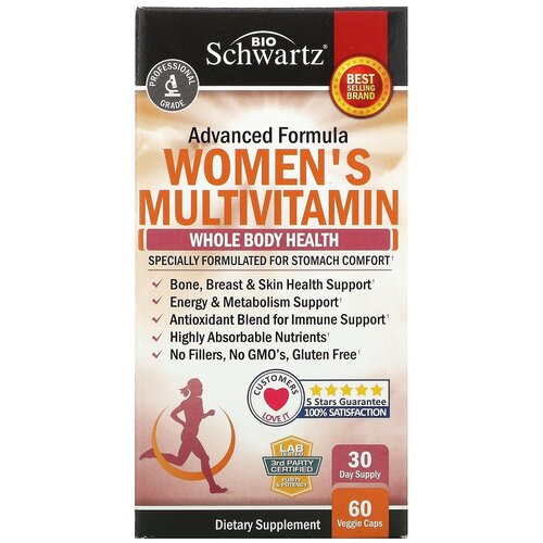   BioSchwartz Women's multivitamin, 100 , 60 .   -     , -,   