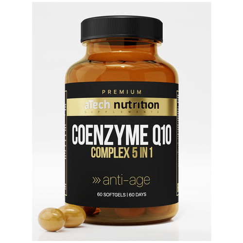 ������ ������ ������� aTech Nutrition Premium Coenzyme Q10 Complex 5 in 1 Anti-age, 0.7 �, 60 ��. ����