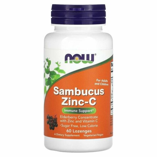 ������ ������ �������� NOW Sambucus Zinc-C, 60 ��. ����