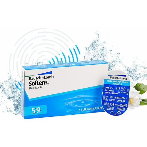 ������ ������ ���������� ����� Bausch & Lomb SofLens 59, 6 ��., R 8,6, D -5,75 ����