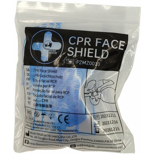 ������ ������ ����������-����� ��� �������������� ������� CPR FACE SHIELD Rhino Rescue ����