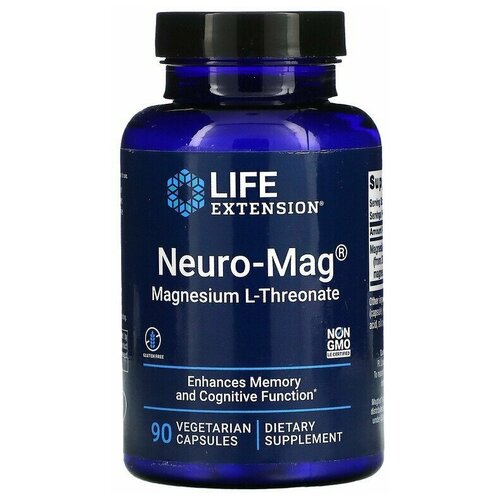   L-   (Neuro-Mag L- Life Extension) 90    -     , -,   