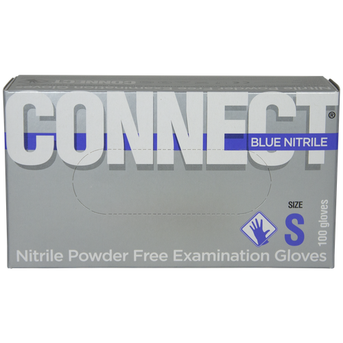 ������ ������ �������� ��������� Connect Blue Nitrile, 50 ���, ������: S, ����: �������, 1 ��. ����
