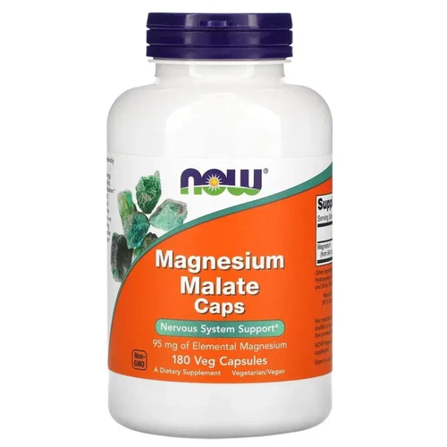  NOW Magnesium Malate Caps 180 veg capsules ( )   -     , -,   