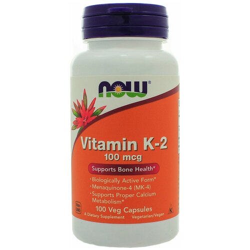  NOW Vitamin K-2 100 mcg, 100 .   -     , -,   