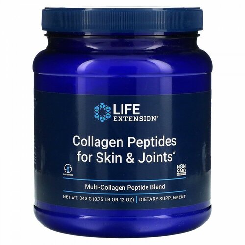 ������ ������ Life Extension, Collagen Peptides For Skin & Joints, ����� ������������������ ��������, 343 � (12 �����) ����