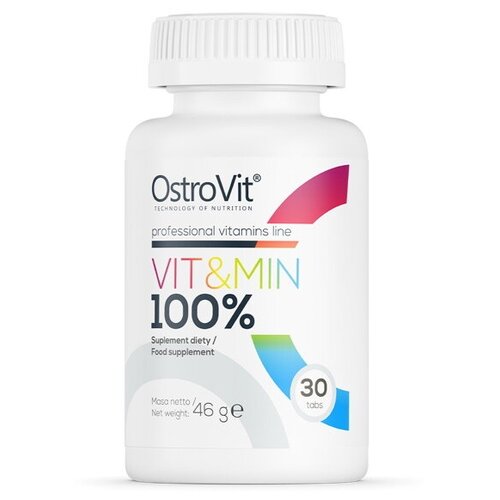 ������ ������ �������� ������������� OstroVit 100% Vit&Min, 30 �������� ����