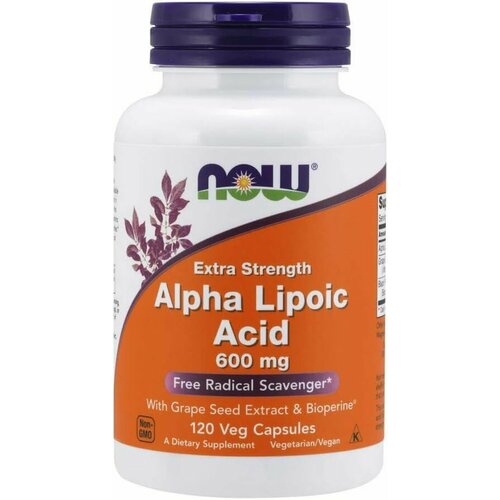    NOW Alpha Lipoic Acid, -  600  120 , ,     -     , -,   