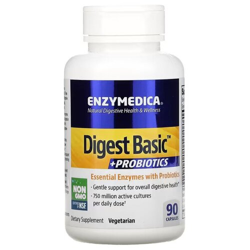 ������ ������ Enzymedica Digest Basic + Probiotics + ���������� (� ������������) 90 ���� ����