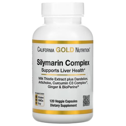 ������ ������ California Gold Nutrition Silymarin Complex ����., 20 �, 120 ��., �����������, 1 ��. ����