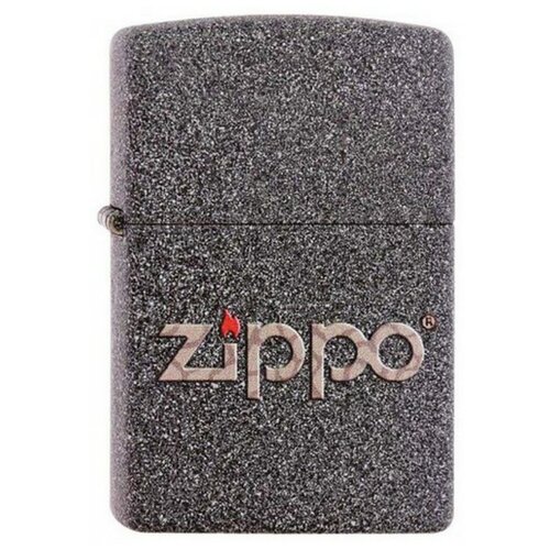    Zippo 211  Snakeskin Zippo Logo Iron Stone 