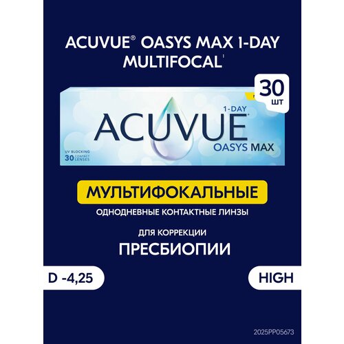 ������ ������ ����������� ���������� ����� ACUVUE Oasys Max 1-day Multifocal, 30 ��., R 8,4, D -4,25, ADD: �������, 1 ��. ����