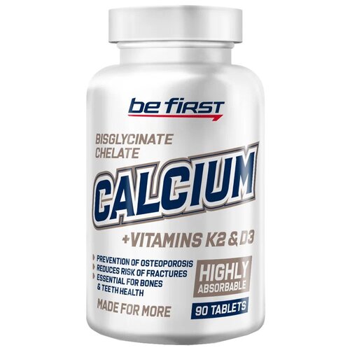   Be First Calcium + Vitamins K2 & D3, 100 , 90 .   -     , -,   